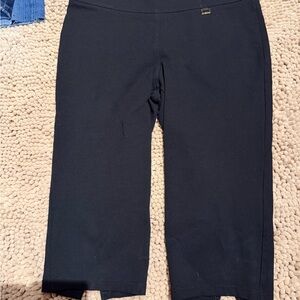 Nygard Slims Women's Black Capri Size L Pull On Stretch